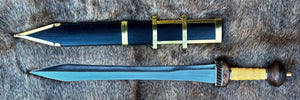 Roman Maintz Gladius Sword, Hand Forged Blade, Full Tang Mainz Gladius