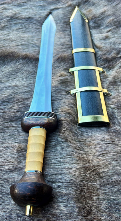 Roman Maintz Gladius Sword, Hand Forged Blade, Full Tang Mainz Gladius