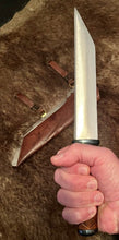 Load image into Gallery viewer, 10th Century Viking Seax Knife Hand Forged Blade by Kingdom of Arms