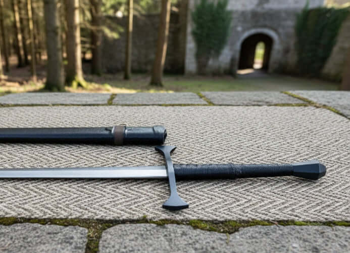 Late Crusader Medieval Sword Hand Forged Blade, Full Tang, Battle Ready Sword