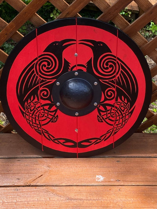 Double Raven Viking Shield - 24