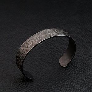 Black Stainless Steel Viking Rune Bracelets For Men and Women Viking Tree of Life Bracelet Celtic Knot Jewelry