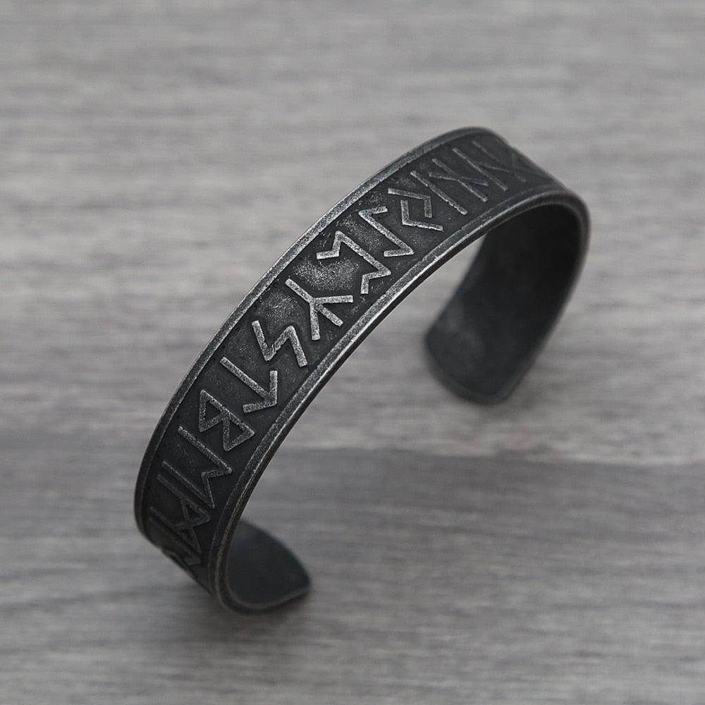 Black Stainless Steel Viking Rune Bracelets For Men and Women Viking Tree of Life Bracelet Celtic Knot Jewelry