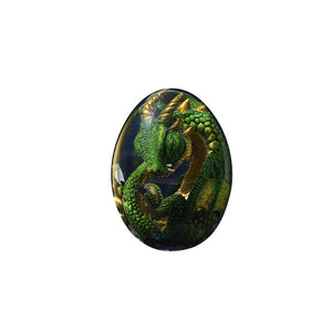 Lava Dragon Egg Resin Statue Ornamental Dragon Egg Sculpture Crystal Gemstone