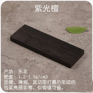 16 kinds blanks wood For DIY Knife handle Patch material DIY Wooden handicraft material 120x40x10mm