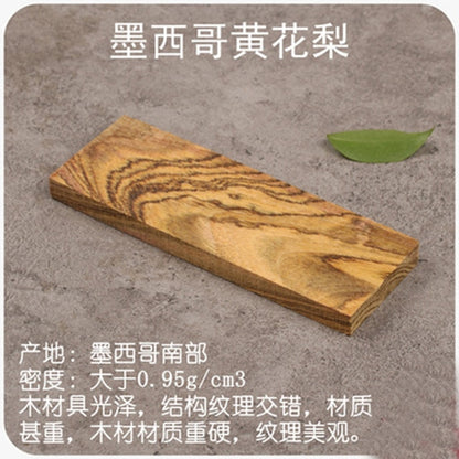 16 kinds blanks wood For DIY Knife handle Patch material DIY Wooden handicraft material 120x40x10mm