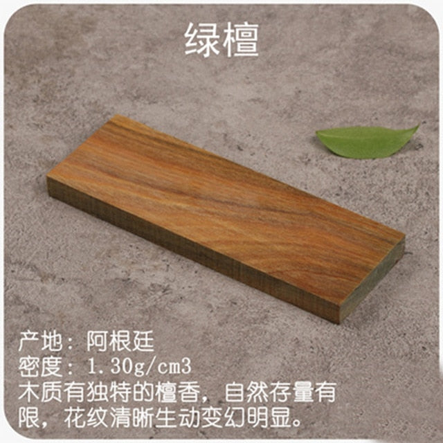 16 kinds blanks wood For DIY Knife handle Patch material DIY Wooden handicraft material 120x40x10mm