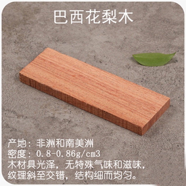 16 kinds blanks wood For DIY Knife handle Patch material DIY Wooden handicraft material 120x40x10mm