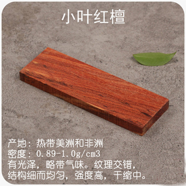 16 kinds blanks wood For DIY Knife handle Patch material DIY Wooden handicraft material 120x40x10mm