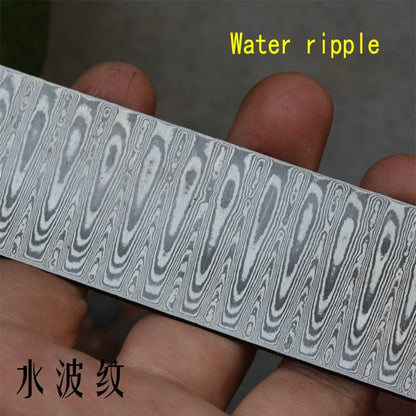 1 piece Varied DIY knife Making Damascus steel Rose Sandwich Pattern steel Knife blade blank Heat Treatment