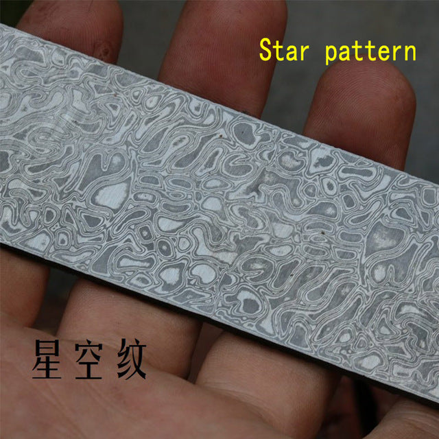 1 piece Varied DIY knife Making Damascus steel Rose Sandwich Pattern steel Knife blade blank Heat Treatment