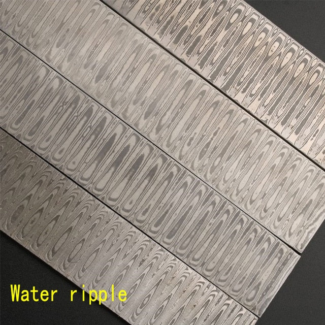 1 piece Varied DIY knife Making Damascus steel Rose Sandwich Pattern steel Knife blade blank Heat Treatment