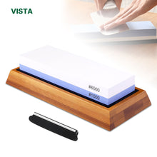 Load image into Gallery viewer, Knife Sharpener Whetstone Sharpening Stones grinding stone System water stone honing kitchen Tool 2-IN-1 240 600 1000 3000 grit