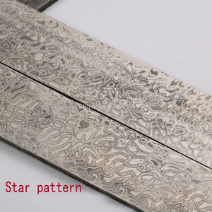 5 kinds Damascus steel DIY knife Making Material Rose Sandwich Pattern steel Knife blade blank has been Heat Treatment