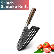 Load image into Gallery viewer, Stainless Steel Kitchen Knives Set 7CR17 Japanese Style Chef Knife Bread Meat Cleaver Paring Kitchen Knife Kitchen Accessories