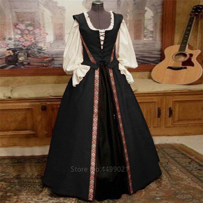 Medieval and Renaissance Gown, Victoria Palace Dress Halloween Carnival Party Costumes for Women Adult Costumes