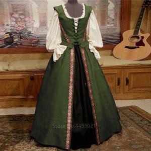 Medieval and Renaissance Gown, Victoria Palace Dress Halloween Carnival Party Costumes for Women Adult Costumes