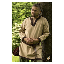Load image into Gallery viewer, Men Viking Medieval Tunic Celtic Warrior Knight Top Saxon Blouse