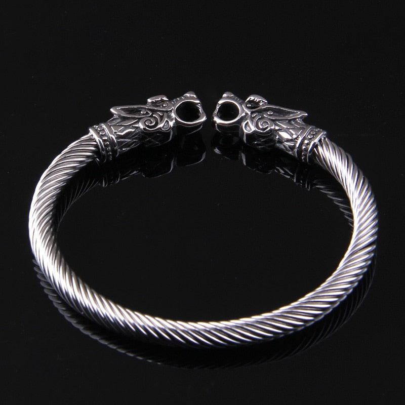 Stainless steel Dragon Bracelet, Viking Jewelry, Men's Bracelet