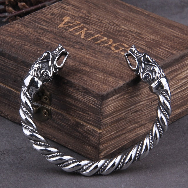 Stainless steel Dragon Bracelet, Viking Jewelry, Men's Bracelet