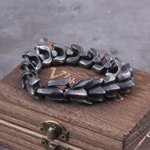 Viking Ouroboros vintage bracelet for men, stainless steel fashion Jewelry