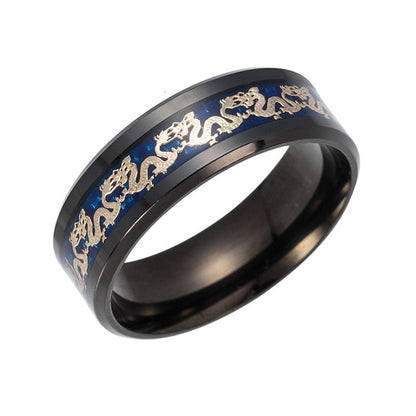 Fashion Viking Dragon Ring, Man Luxury Mythical Fashion Band