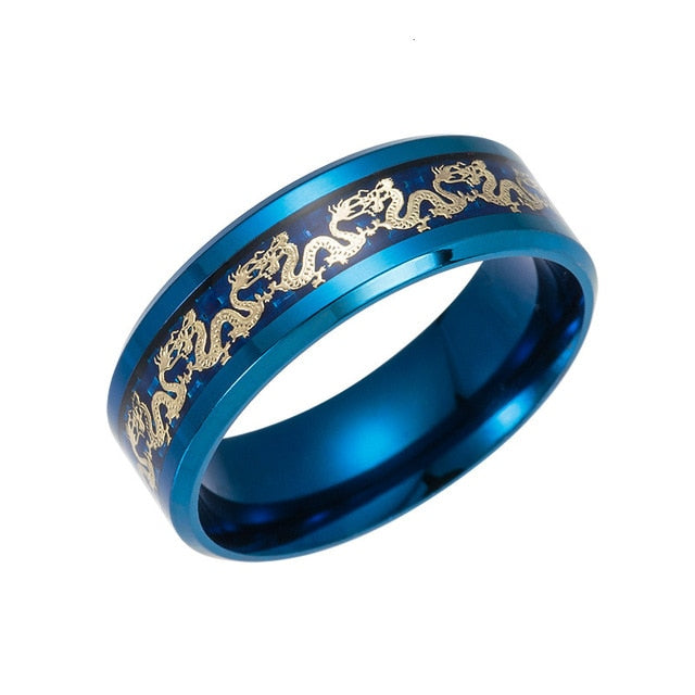 Fashion Viking Dragon Ring, Man Luxury Mythical Fashion Band