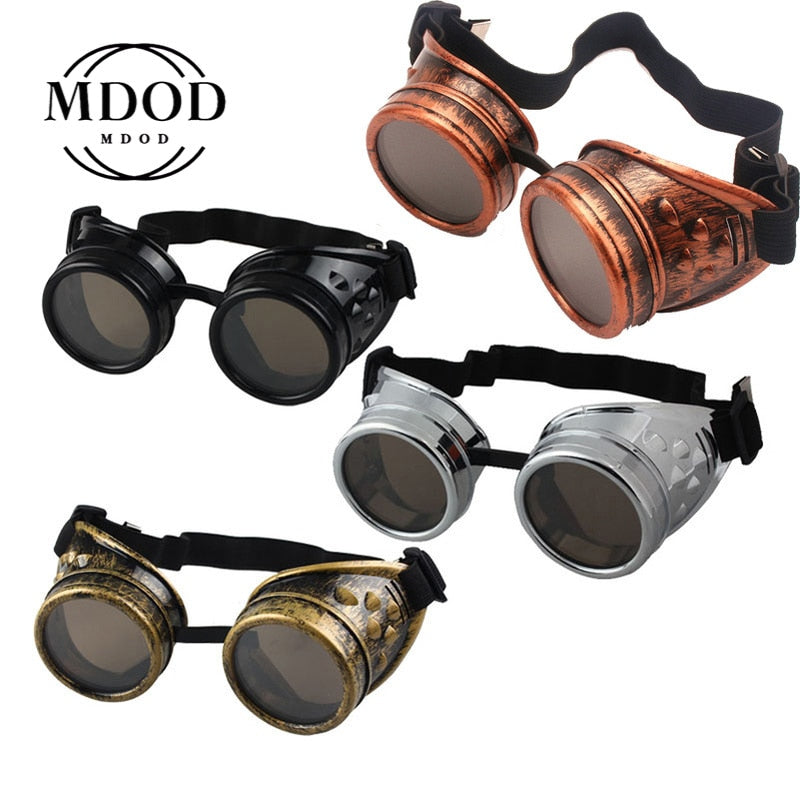 Inspection Ripe cricket Vintage Style Steampunk Goggles Cosplay Brand Designer Five Colors Len