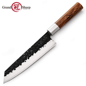Japanese Kitchen Knives Handmade Kiritsuke Knife Chef Cooking Tools Wood Handle  High Quality Eco Friendly Products