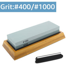 Load image into Gallery viewer, Knife Sharpener Whetstone Sharpening Stones grinding stone System water stone honing kitchen Tool 2-IN-1 240 600 1000 3000 grit