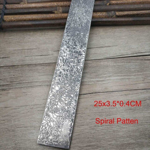 VG10 Rose Sandwich Pattern Damascus Steel Raw Material DIY Blade Blank Knife Customizable Steel Strip